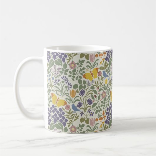 Voysey's Wildflower Coffee Mok (Links)
