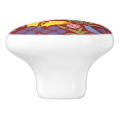 Voysey's Wildflower Keramische knop (Zijkant)