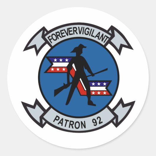 VP-92 Minutemen Ronde Sticker (Voorkant)
