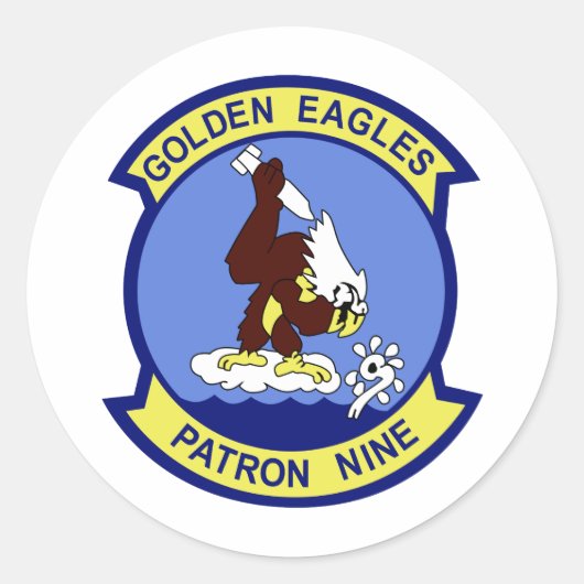 VP-9 RONDE STICKER (Voorkant)