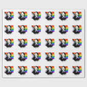 VP Kamala Harris LGBTQ Progress Pride Graffiti Cadeaupapier (Vlak)
