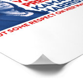 VP Kamala Harris respecteert haar naam 2020 Joe Bi Poster (Hoek)