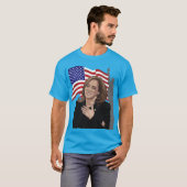 VP Kamala Harris Vlag Statue of Liberty Unisex T-shirt (Voorkant volledig)