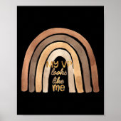 VP lijkt op mij Kamala Harris Kind meisje Rainbow Poster (Voorkant)