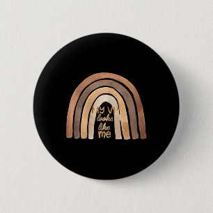 VP lijkt op mij Kamala Harris Kind meisje Rainbow Ronde Button 5,7 Cm