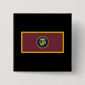 VP Regimental Flag Vierkante Button 5,1 Cm (Voorkant)