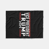 VP Trump Funny Biden Verkiezing VP Trump 2024 1 Fleece Deken (Voorkant (Horizontaal))