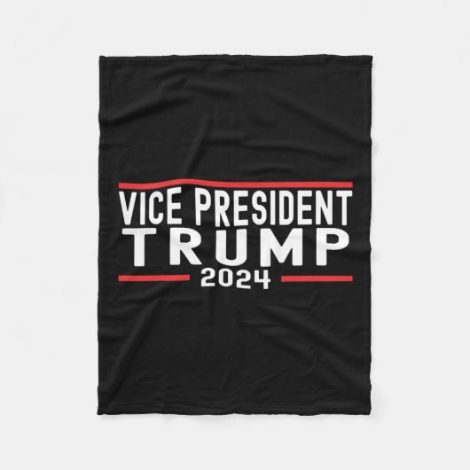 VP Trump Funny Biden Verkiezing VP Trump 2024 1 Fleece Deken (Voorkant)