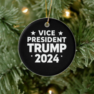 VP Trump Grappige Verkiezing Joe Biden Grappige Qu Keramisch Ornament