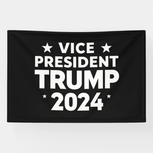 VP Trump Grappige Verkiezing Joe Biden Grappige Qu Spandoek (Horizontaal)