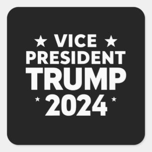 VP Trump Grappige Verkiezing Joe Biden Grappige Qu Vierkante Sticker