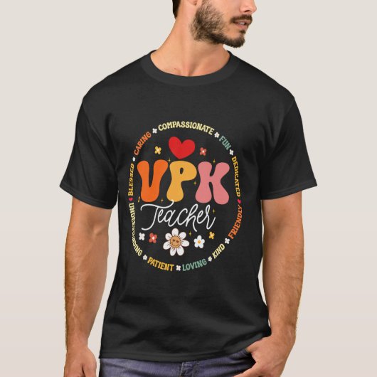 VPK leraar eerste dag van terug naar school apprec T-shirt (Voorkant)