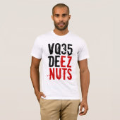 VQ35 DEEZ NUTS (rood/zwart) met G35 Coupe Logo T-shirt (Voorkant volledig)