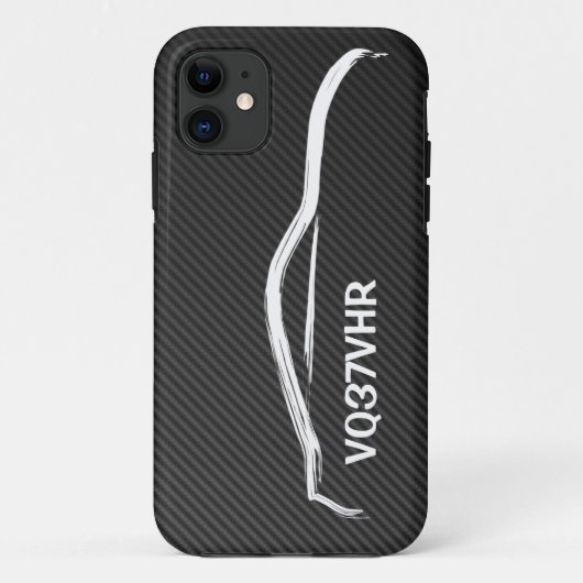 "VQ37VHR" 370z met Faux-koolstofvezel Case-Mate iPhone Case (Achterkant)
