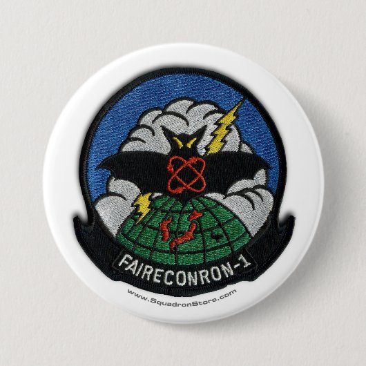 VQ-1 patch 3in. knoop Ronde Button 7,6 Cm (Voorkant)