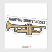 VQ vervelende trompet geluiden Sticker (Vel)
