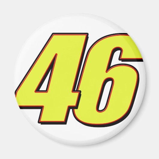 VR46roodlijn Magneet (Voorkant)