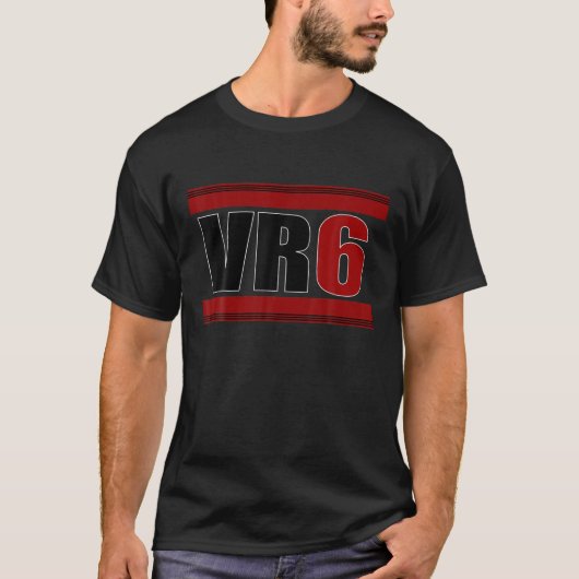 VR6 Motor Tuning Auto Car Golf Turbo Kompressor Bl T-shirt (Voorkant)