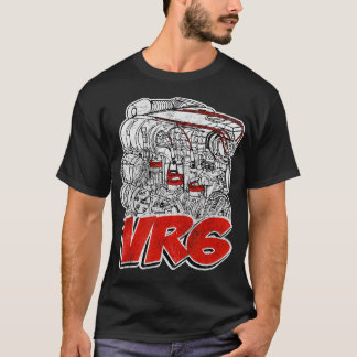 VR6 Motor Verzet Ontwerp T-shirt