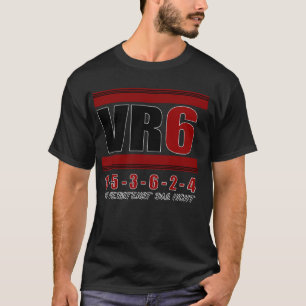 VR6-motorafstelling Golfcilinderontstekingsvolgord T-shirt