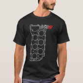 VR6-motorpakking VR6-motor T-shirt (Voorkant)