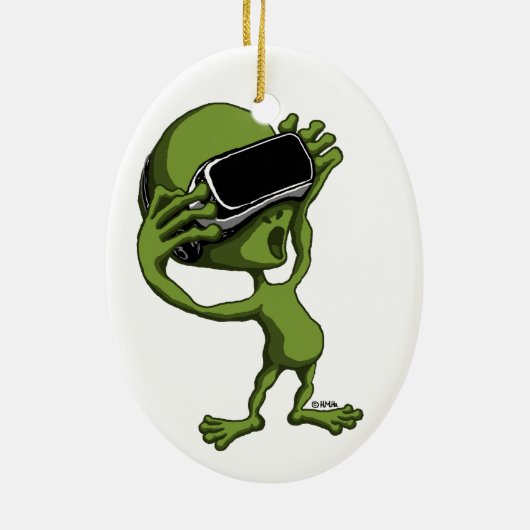 VR-alien Keramisch Ornament (Achterkant)