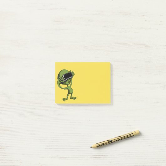VR Alien Post-it® Notes (Op bureau)