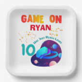 VR Birthday Boy Gamer Party Group Matching Papieren Bordje (Voorkant)