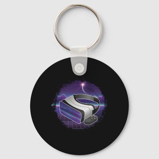 VR-bril Virtual Reality Gamer Gaming Geek Cadeau Sleutelhanger (Voorkant)