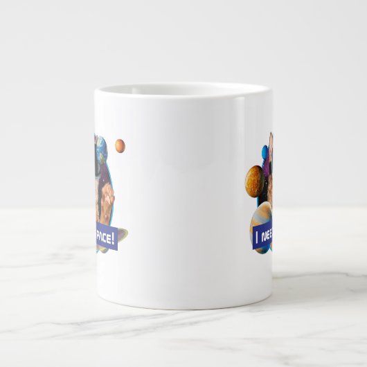 VR Cat in Space Grote Koffiekop (Voorkant)