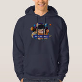 VR Cat in Space Hoodie (Voorkant)