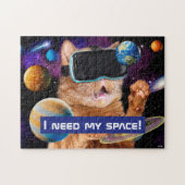 VR Cat in Space Legpuzzel (Horizontaal)