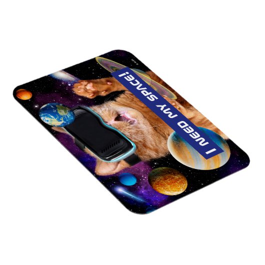VR Cat in Space Magneet (Rechterzijde)