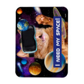 VR Cat in Space Magneet (Verticaal)