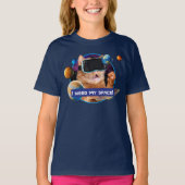 VR Cat in Space T-shirt (Voorkant)