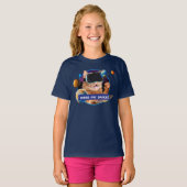 VR Cat in Space T-shirt (Voorkant volledig)
