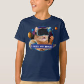 VR Cat in Space T-shirt (Voorkant)