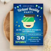 VR Game Virtual Reality Birthday Party nodigt uit Kaart