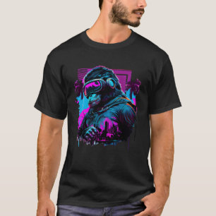 VR Gamer Gorilla In VR Headset Virtual Reality Gam T-shirt
