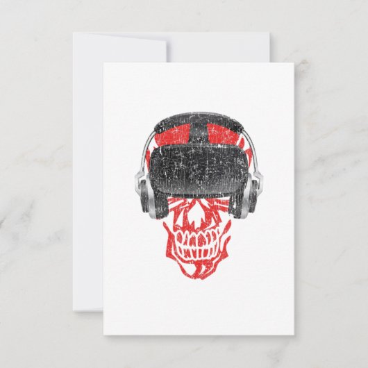 Vr Gamer Headset Video Game Skull - Virtuele reali Kaart (Voorkant)