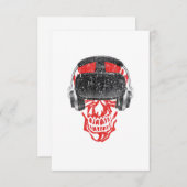 Vr Gamer Headset Video Game Skull - Virtuele reali Kaart (Voorkant / Achterkant)