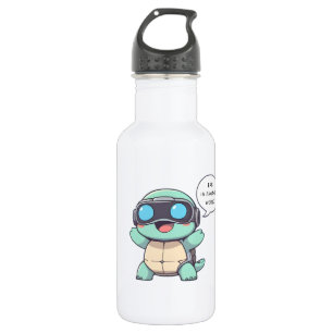 VR Gamer Schildpad "BRB In Een Andere Wereld" Kawa Waterfles