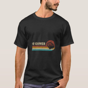 Vr-gamer vintage videogames voor jongens mannen gr t-shirt