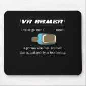 Vr Gamer Virtueel Reality Geek Nerd Gift Muismat (Voorkant)