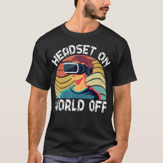 Vr Gamer Vr Speler Virtual Reality Vr Game Video G T-shirt