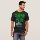 Vr Gamer Vr Speler Virtual Reality Vr Game Video G T-shirt (Voorkant volledig)