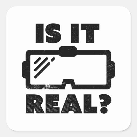 VR-gamercadeau voor virtuele realiteit Vierkante Sticker (Voorkant)