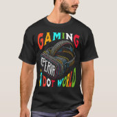 VR Gaming dot wereld Hyper Virtual Reality T-shirt (Voorkant)