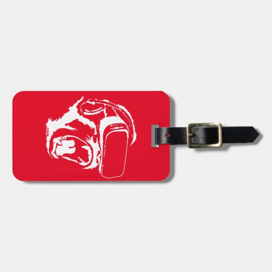 VR Gorilla Bagagelabel (Voorkant horizontaal)