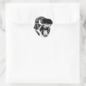 VR Gorilla Ronde Sticker (Tas)